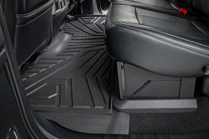 Ford F-250 Super Duty Floor Mats - Front + Rear - Rough Country - Flex-Fit - '17-'24
